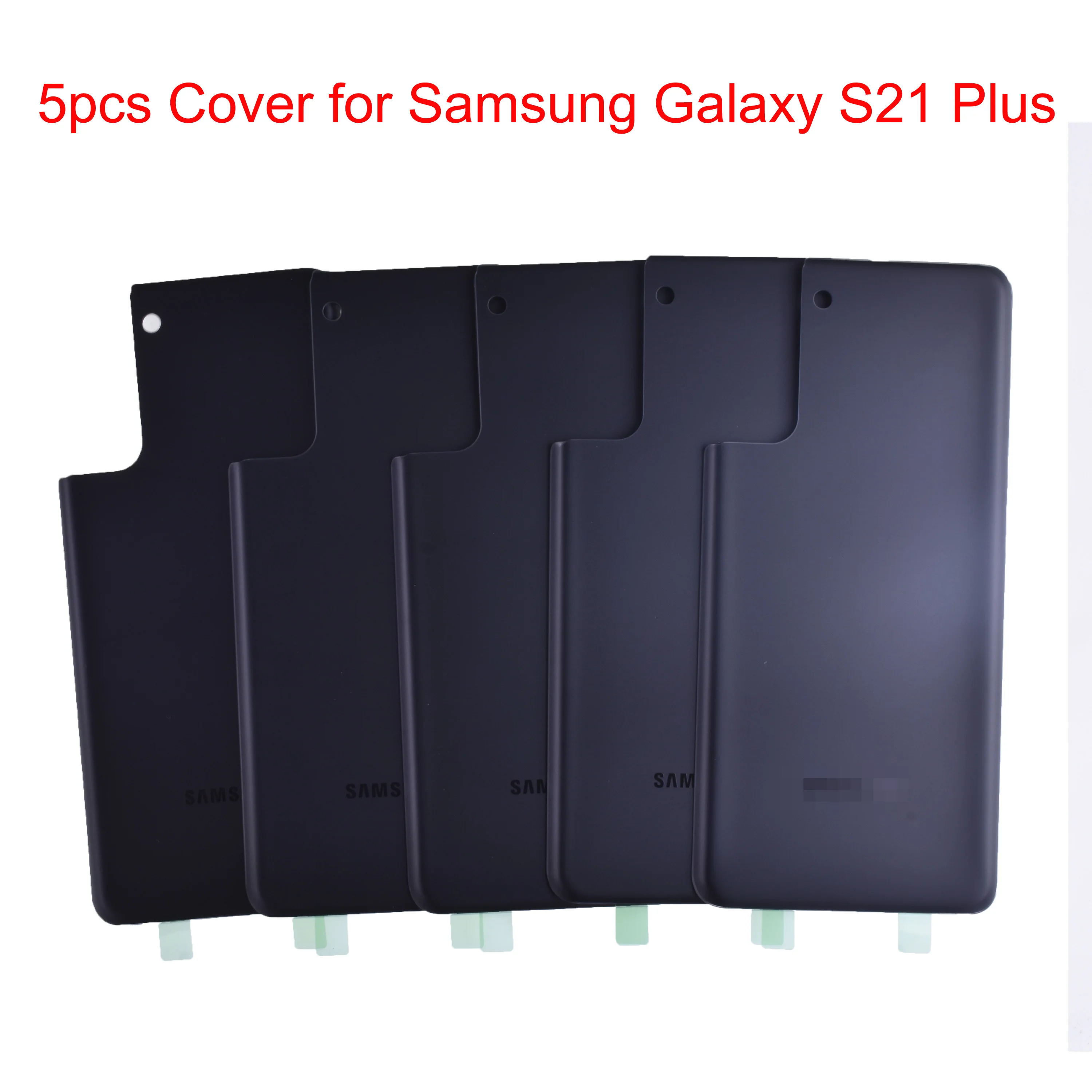 

5 шт. Крышка батарейного отсека для Samsung Galaxy S21 + Plus Замена заднего стекла батарейного отсека