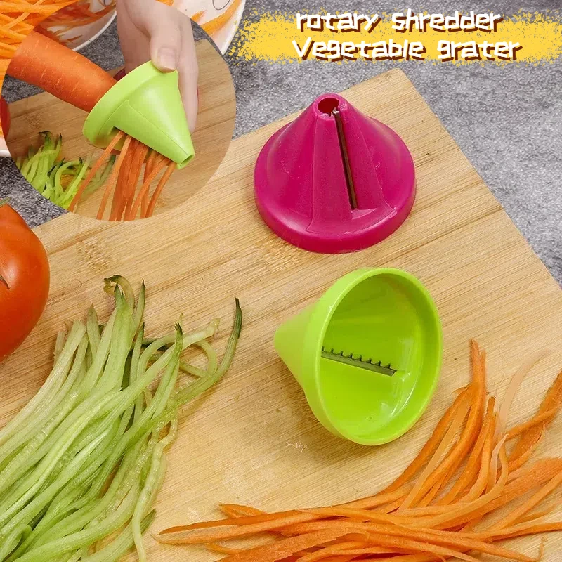 1 Kitchen Tool, Multifunctional Spiral Shredder for Vegetables and Fruits, Peeler, Manual Potato and Carrot Rotary Planer 1