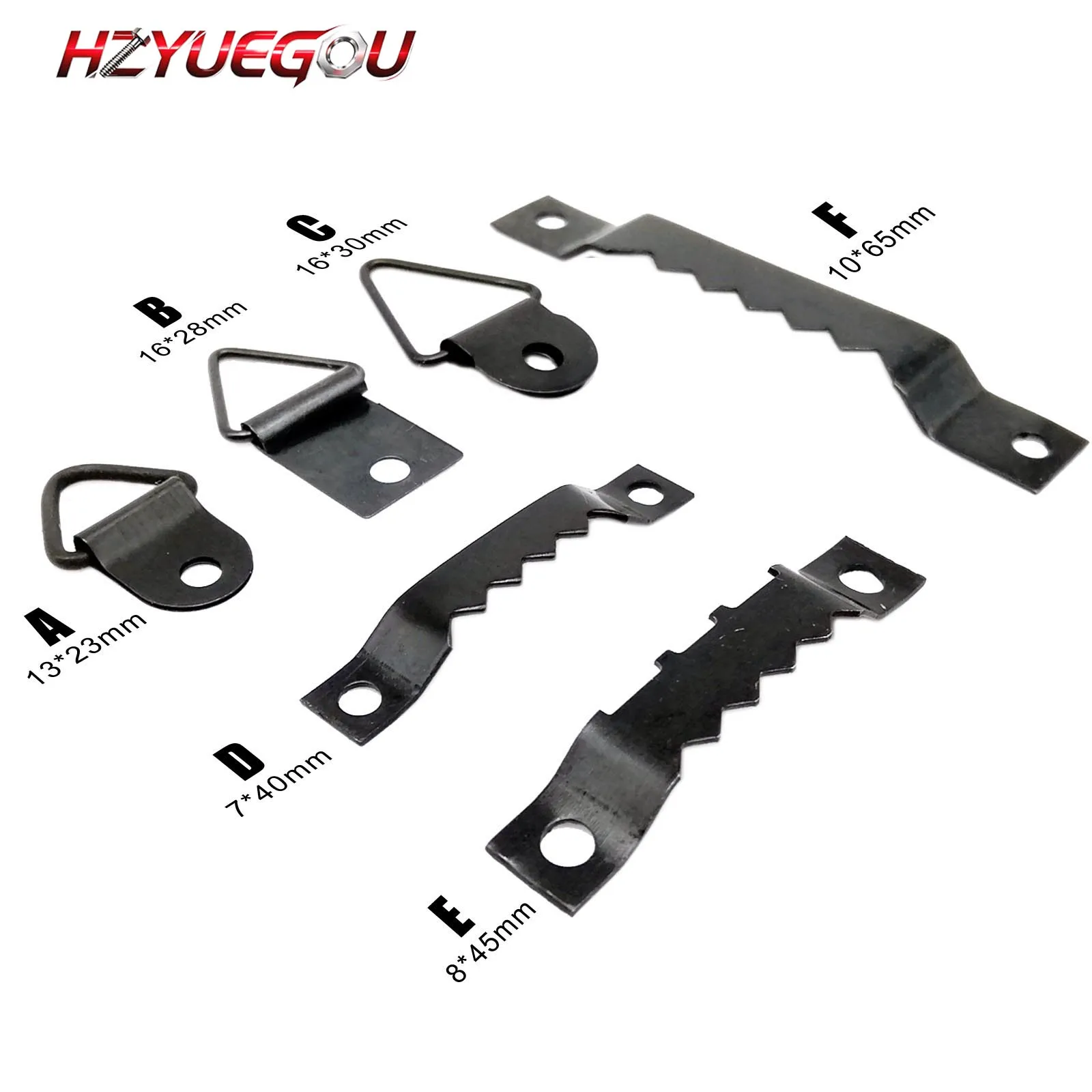 Black Triangle D-Ring Sawtooth Hanging Picture and Art Frame Hangers with Screws - 25 Pack