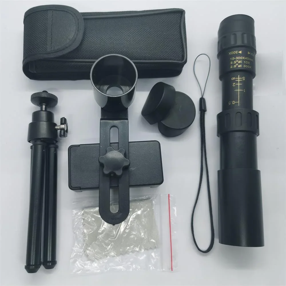 Military Metal 10-300X Zoom HD Powerful Binoculars Long Range Portable High Quality Professional Telescope Monocular for Hunting 6