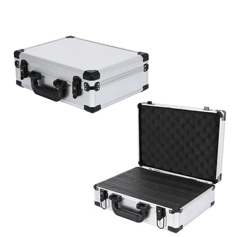 Quadro de Alumínio Caixa de Armazenamento Caixa de Proteção Mala com Chave Locker Cubos Esponja Compartimento para Michphone Placa Som Mixer - Image 2