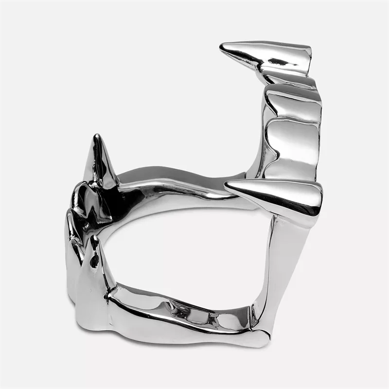 Exaggerated Trendy Hip Hop Punk Vampire Fang Bracelet Couple Street Party Armband Gift Men and Women
