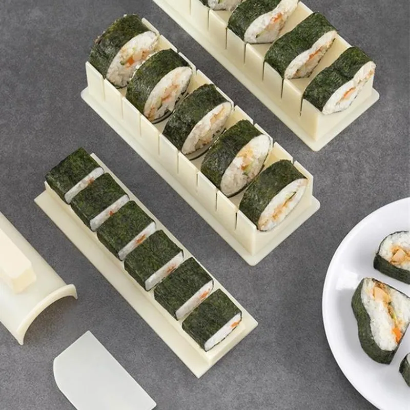 

Sushi Tool Sushi Machine Seaweed Roll Rice Ball Mold Creative Overlay Set Japanese And Korean Style Sushi Tool 3pc/set
