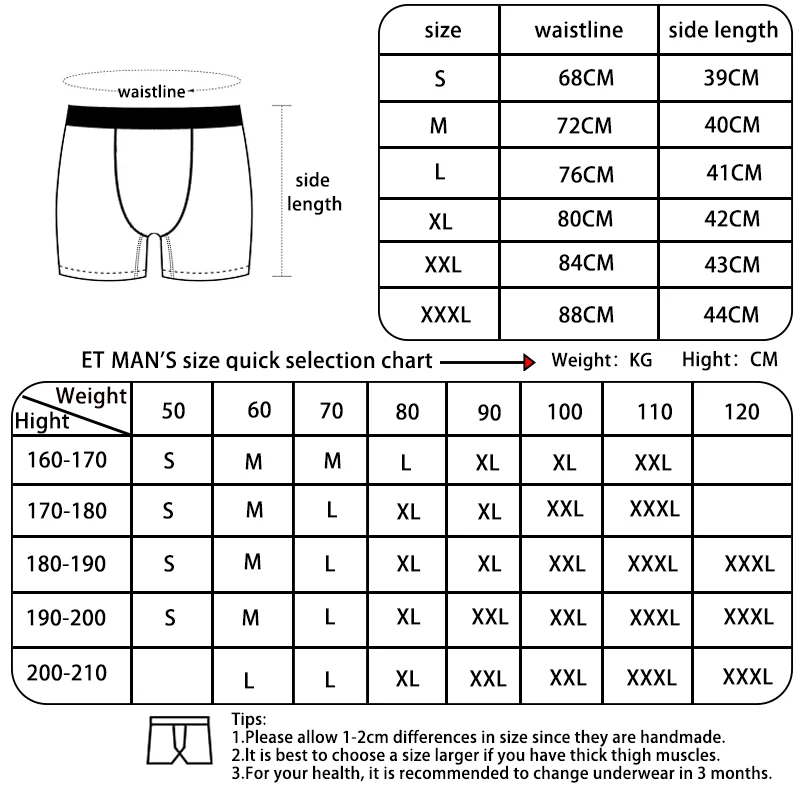 ETHIKA Underwear Boxers Breathable Mens Boxershorts Men's Panties Underpants Plus Size Fashion Print Man Boxers Briefs Trunks 2