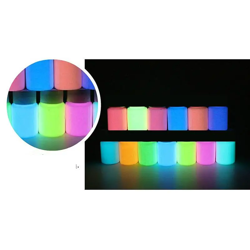 20g/Bottle Luminous Paint Glow In The Dark Phosphor Paint Shining For Party Nail Decoration Creative Art Crafts Supplies