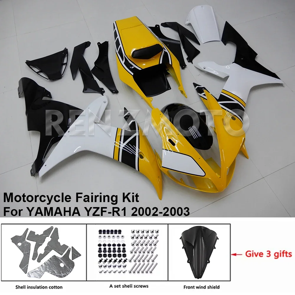 

Motorcycle Fairing Set Body Kit Plastic For YAMAHA YZF-R1 YZF R1 2002-2003 Accessories Injection Bodywork Y1003-112a
