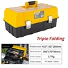 17inch Suitcase Tool Box Stainless Steel Toolbox Protable Empty Tools Storage Box Multifunction Household Tools Organizer Boxes 5