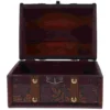 Trinket Chest Pirate Photo Storage Box Wood Candy Case Wooden Storage Jewelry Holder Trinket Boxes 2