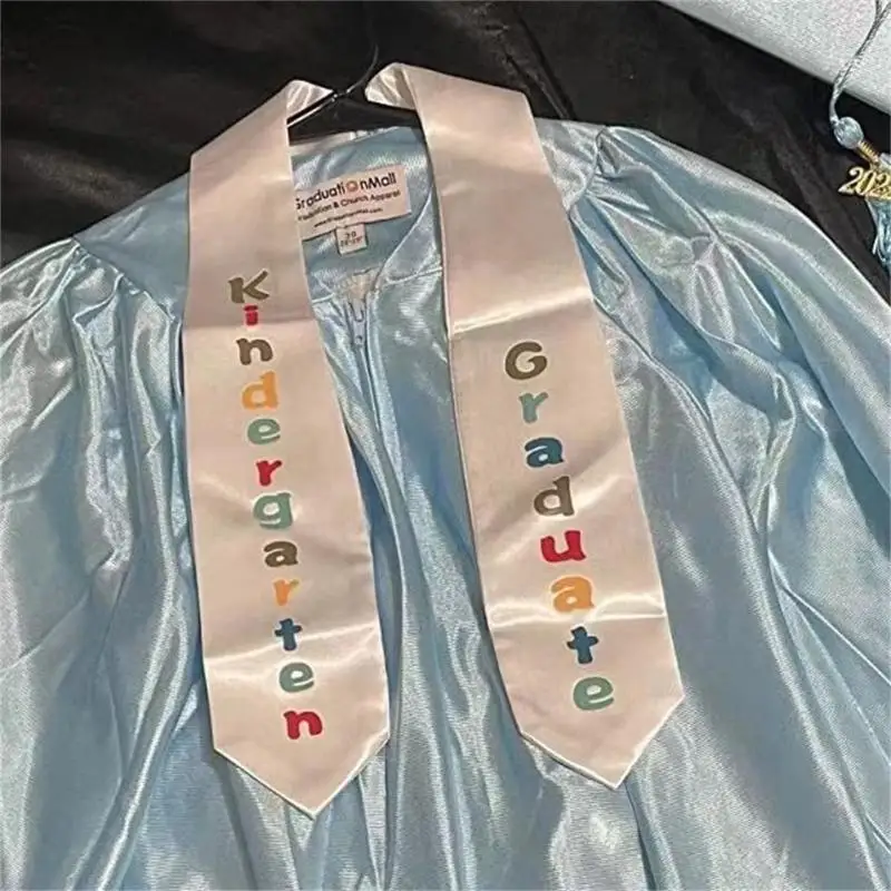 LXAD Graduation Stole Stole Unisex Kid Students Scarf Anti-fading 5