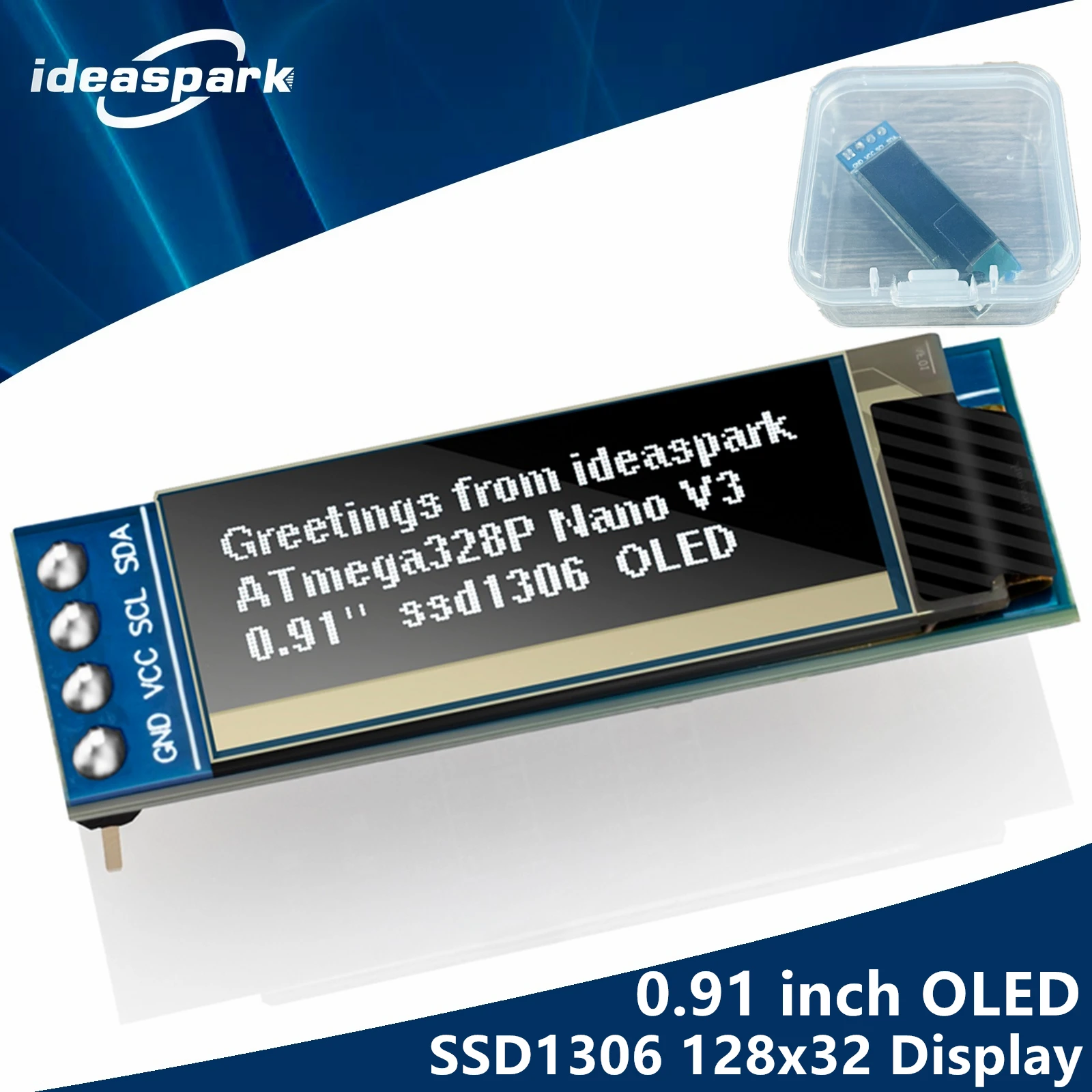 128x32 iic driver hiletgo 0 91 spi oled lcd display 128x32 3 3v 5v for