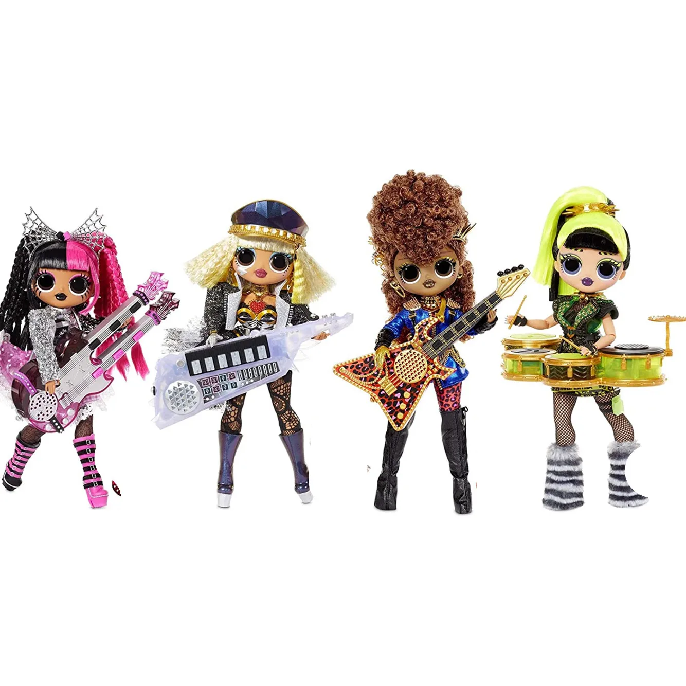 Nuovo Originale Mga Lol Doll 25Cm Band Series Guitar Player Eth Keyboard Batterista Big Sister Big Eyes Bella Bambola Miglior Regalo