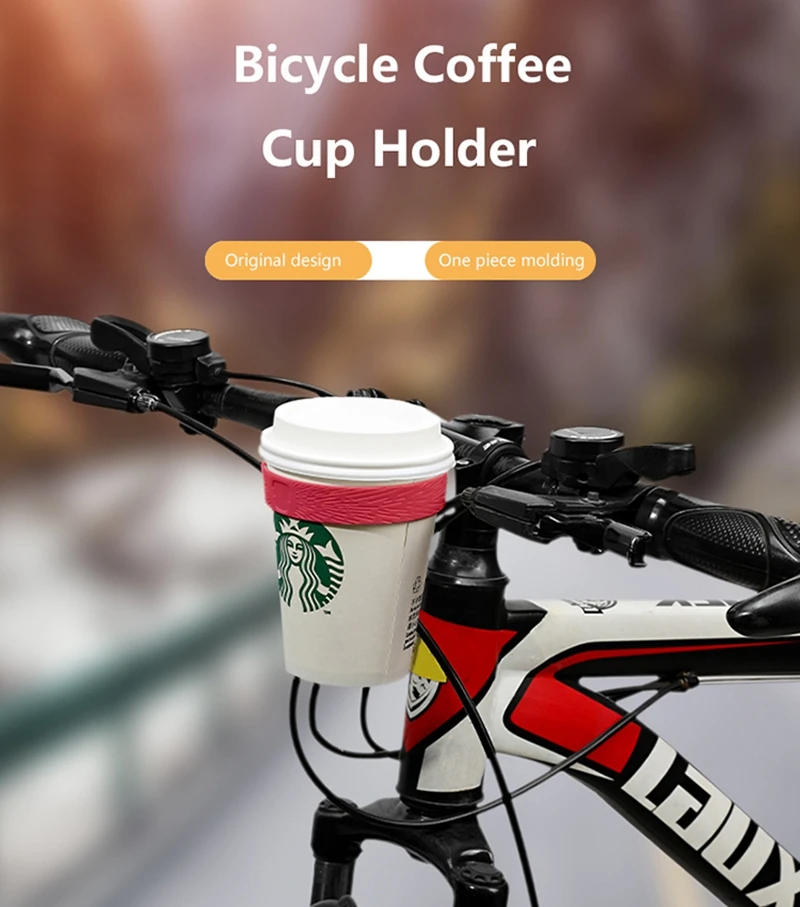Description Picture 2 of itemENLEE Bicycle Coffee Cup Holder Universal Mountain Bike Water Bottle Holder Mount Cycling Electric Scooter Bracket Accessories