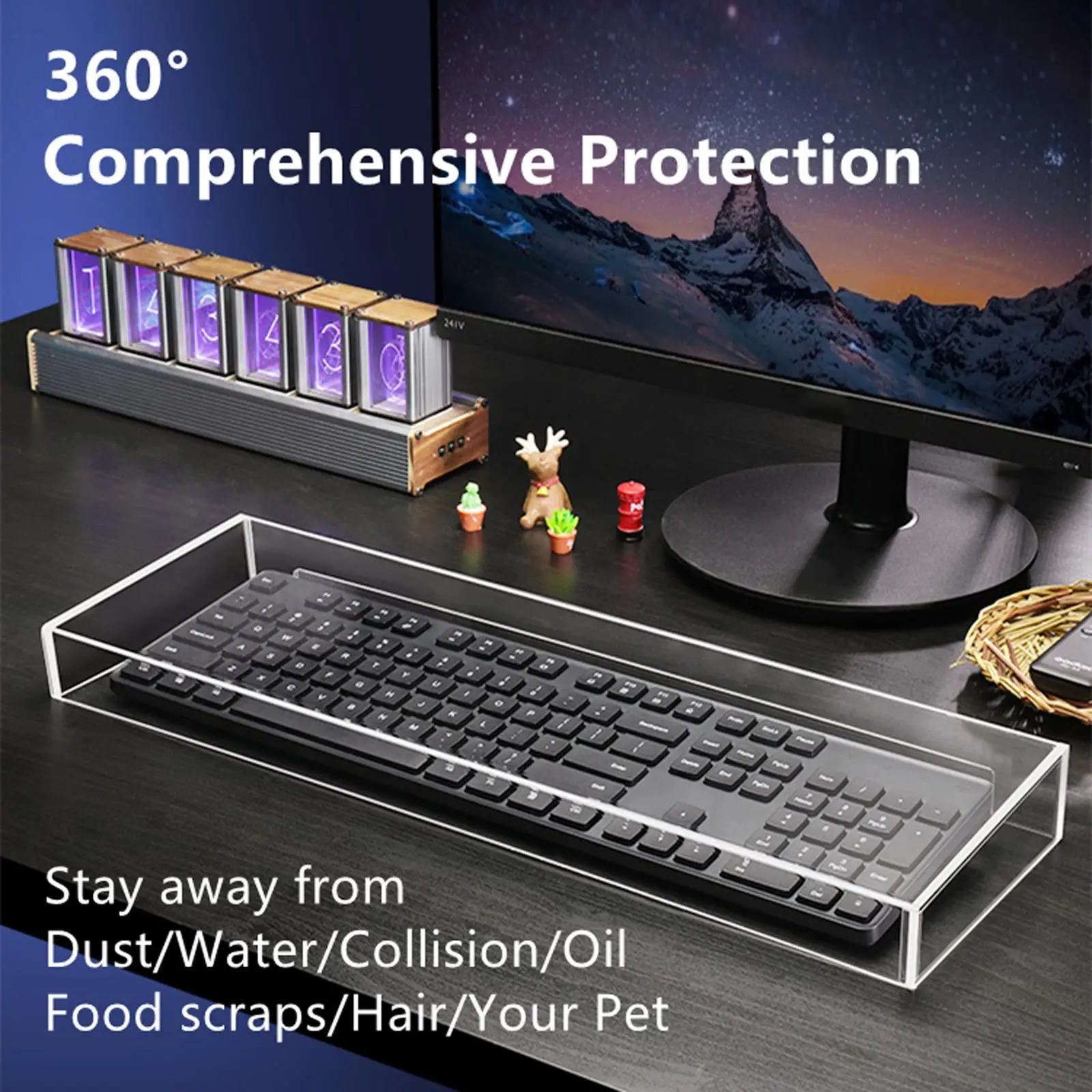 Copertura Trasparente Per Tastiera Meccanica - Antiurto, Impermeabile E Antipolvere - Foto 8