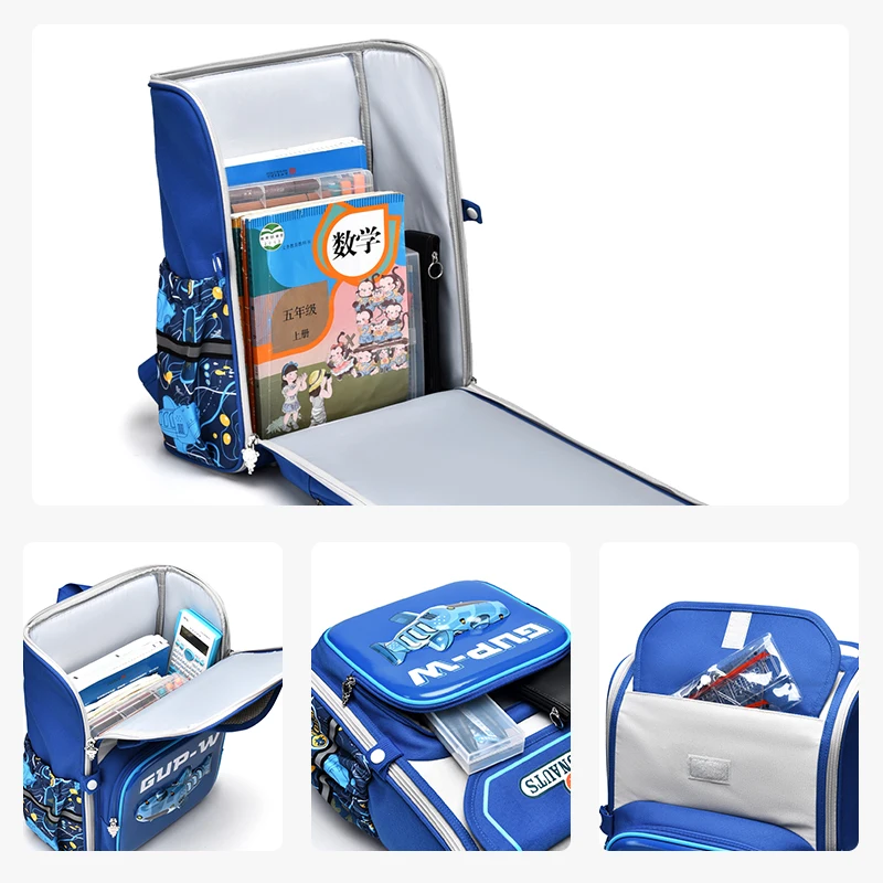 Brand Primary School Student Schoolbag Boys Fifth and Sixth Grade 2024 New Style 4 to 6Th Grade Large Capacity Girls Backpack