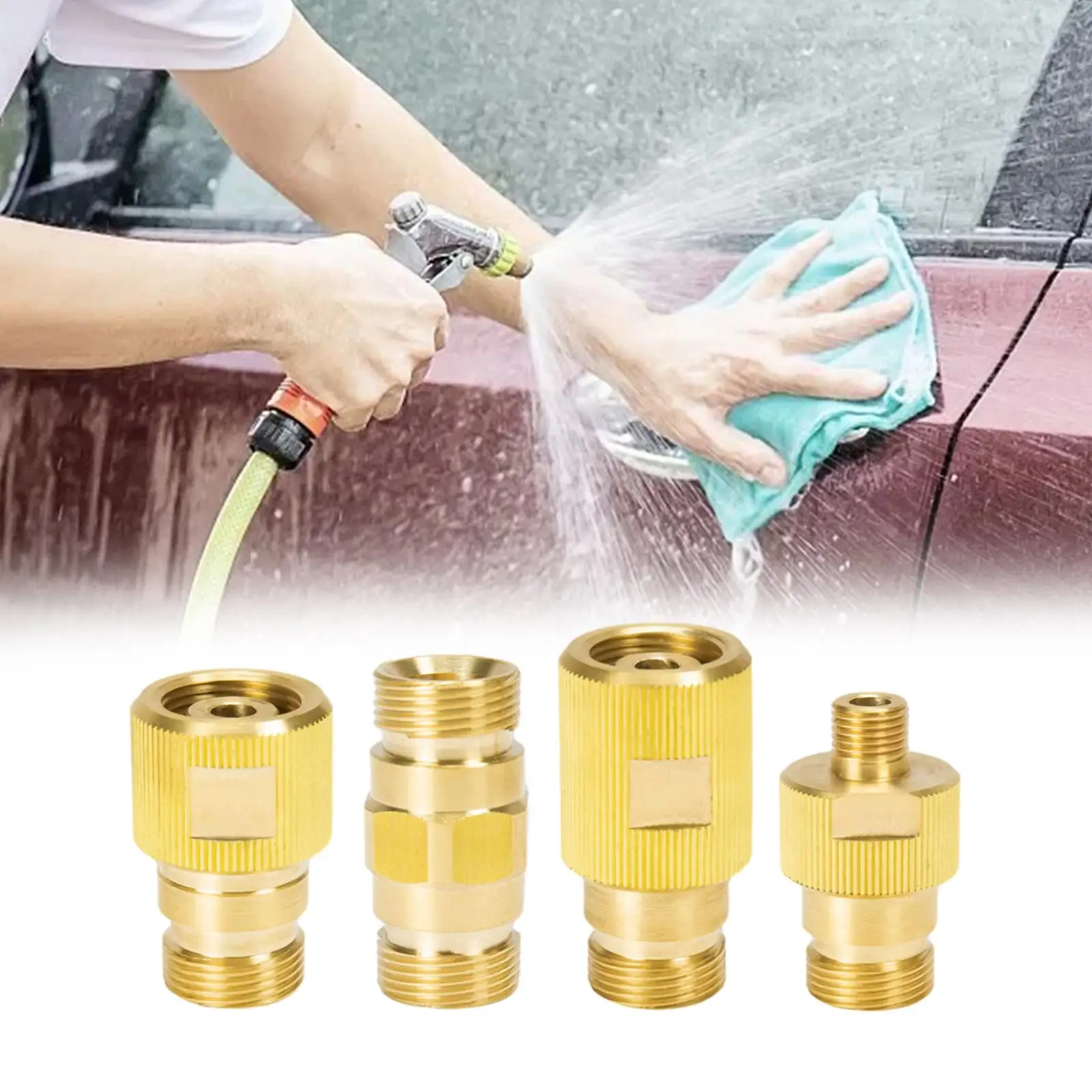 Pressure Washer Nozzle Quick Connect Power Tools Accessories Coupler for Lawns Care Watering Flowers Irrigate Cleaning Wash Cars