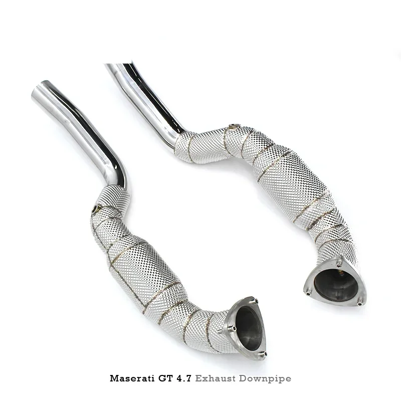Head Section High flow Pipes branch downpipe Exhaust Pipe with catalyst for Maserati Gran Turismo/GT 4.7