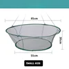 80cm Loose Mouth Folding Drop Fishing Net Shrimp Catcher Tank Casting Network Fish Eels Trap Cage Prawn Bait Crab Netting 3