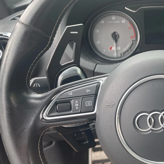 Par Paddle Shift Vermelho Volante Carro Audi Rs3 Rs4 Rs5