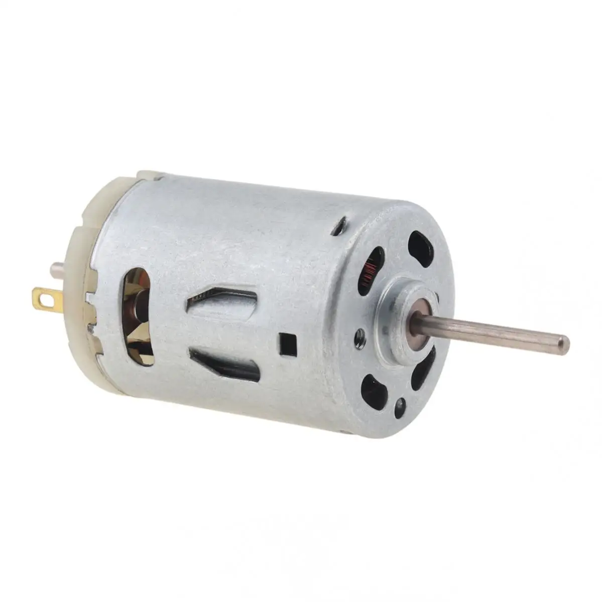 R380 DC Motor 12V 5500RPM Biaxial Output Micro Motor for DIY Toys Small Appliances Low Noise, Low Current, Strong Power