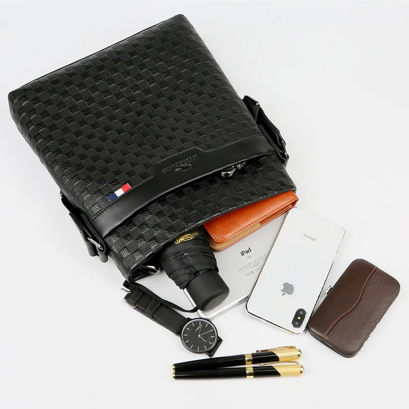 Genuine Top Layer Cowhide Men's Single Shoulder Bag 2025 New Style Male Casual Business Bag