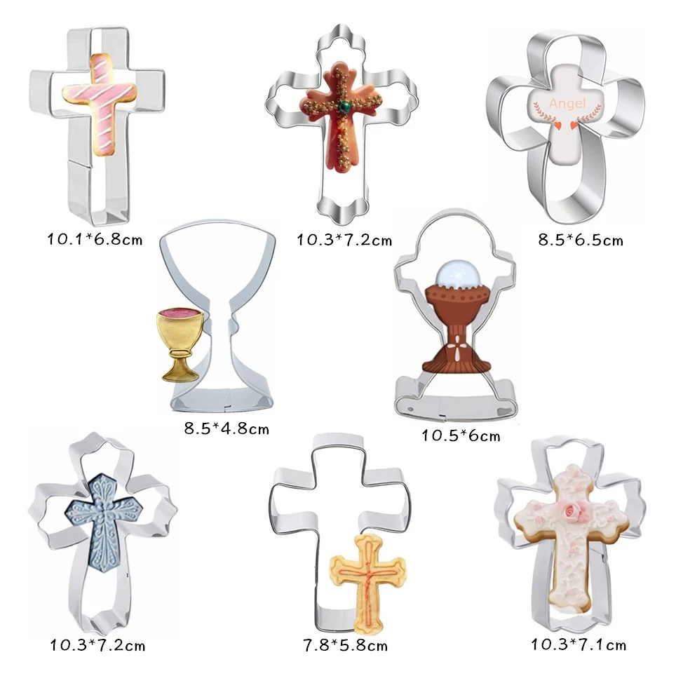 Cross Cookie Cutter Stainless Steel Biscuit Knife Baking Fruit Kitchen Tools Mold Embossing Printing cookie cutter baking mold cookie mould cookie printing mold