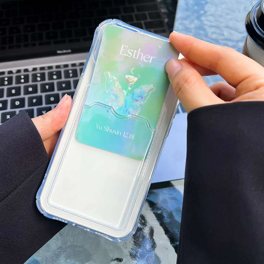 Adorable Skate Bear Card Holder Phone Case