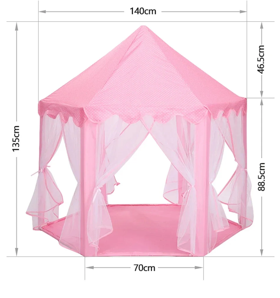 Children Toy Tent Portable Children's Tent Tent Toys For Girls Princess Castle Tipi Infantil Teepee Baby Christmas Gifts