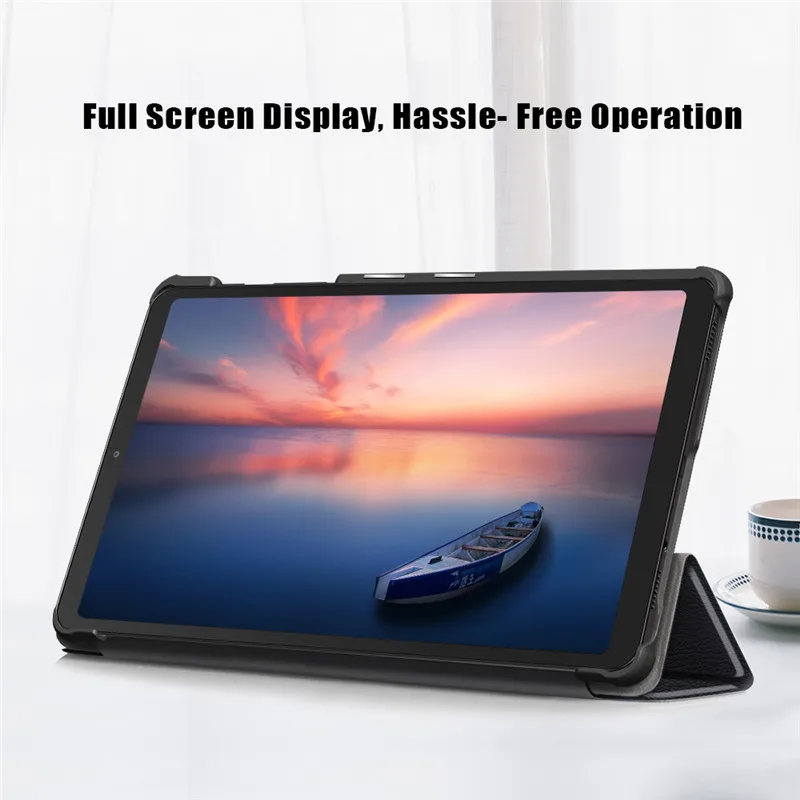 Magnetic Slim Trifold Stand Tablet Case with Soft Back