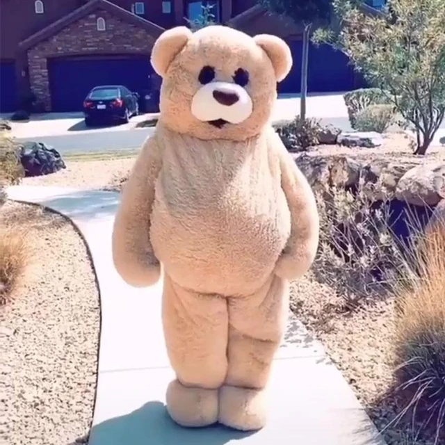 Costume pour adulte déguisement mascotte ours géant dans Mascotte d'ours  Changement de couleur Pas De Changement Taille L (180-190 Cm) Bon a tirer  Non Avec les vêtements ? (si présents sur la