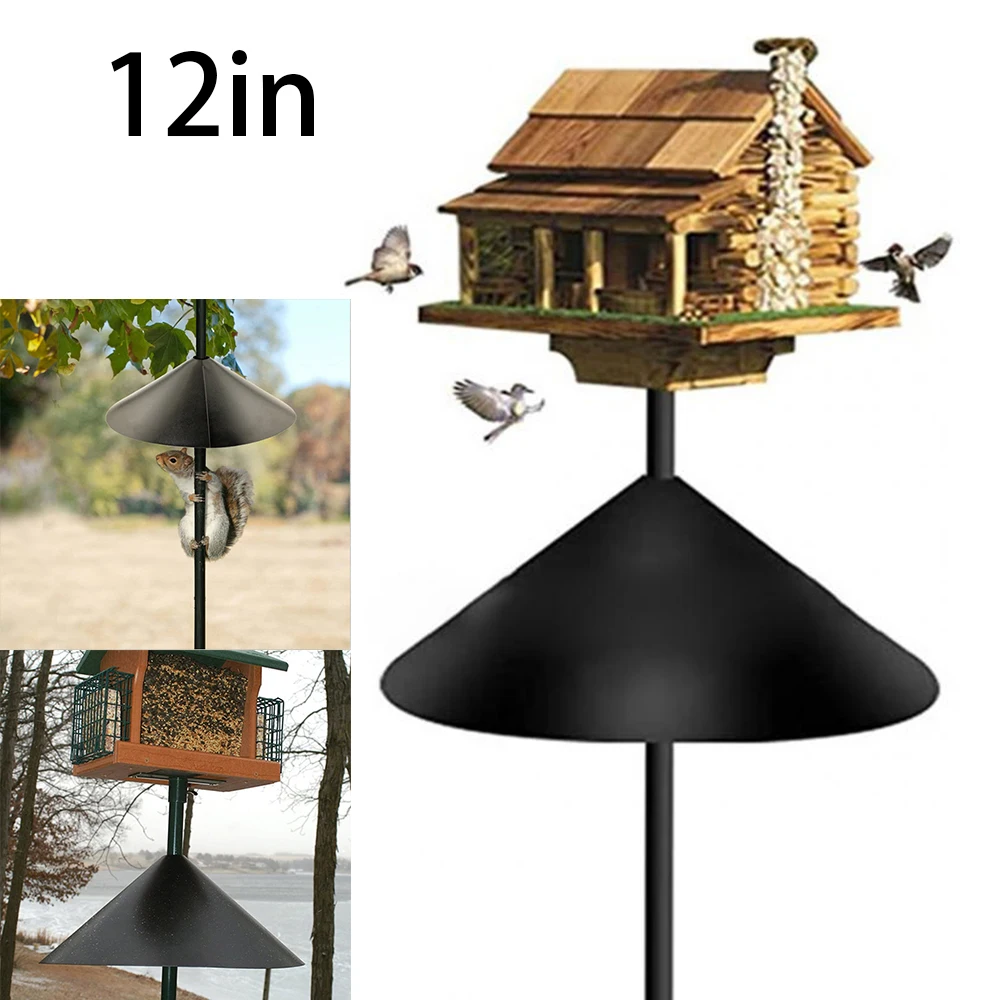 Universal Wrap Around Squirrel Baffle Anti Rust Raccoon Proof Bird Feeder Station Protection Guard Wrap Around Squirrel Baffle
