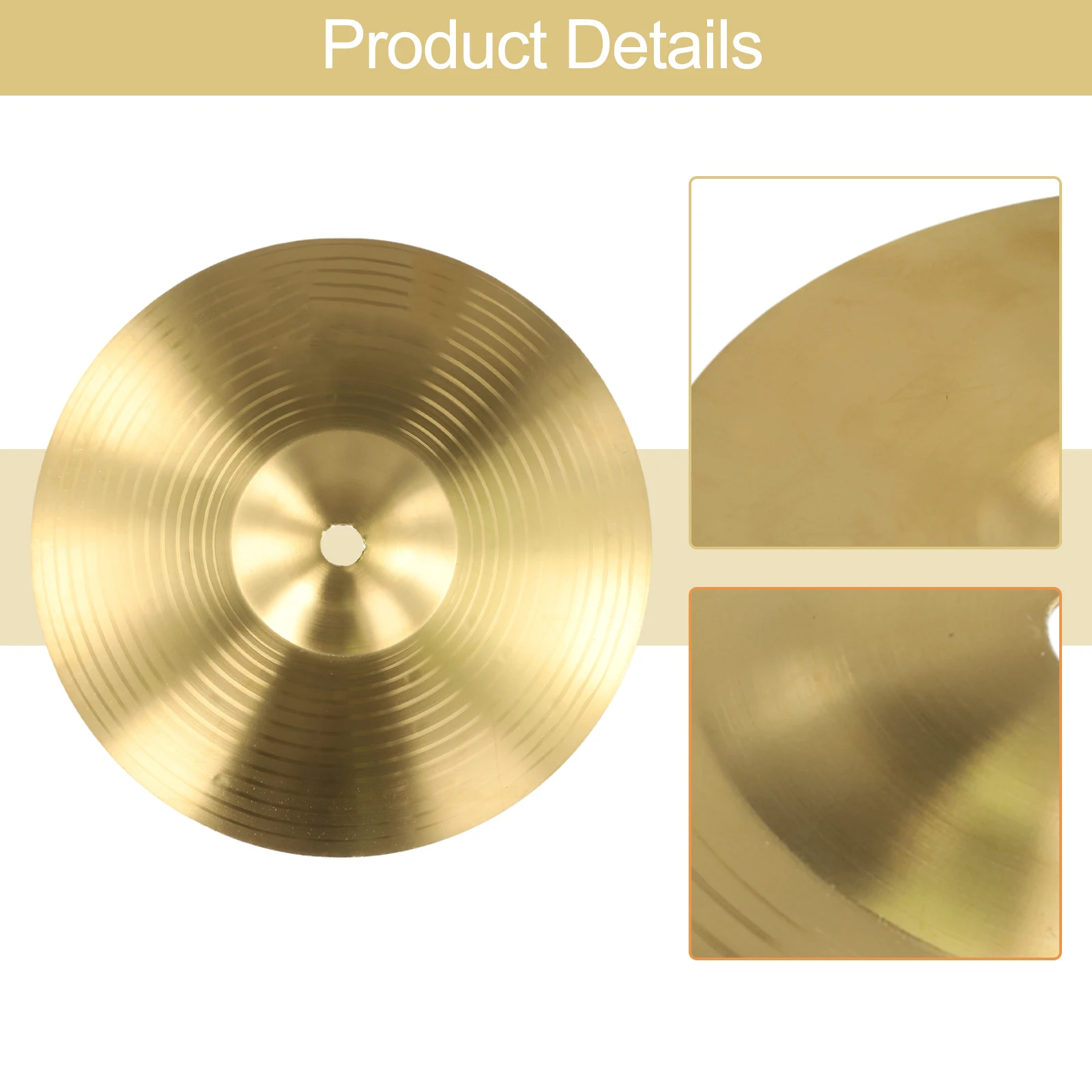 

Hi-Hat Jazz Drum Brass Cymbal For Beginners Metallic Luster Shiny Clear Tones Jingle Sound Loud Tones Melodious