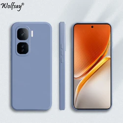 Candy Soft Liquid Silicone Back Case - Original Protective Cover in Vibrant Colors for IQOO Neo 10 China (Lavender Grey)