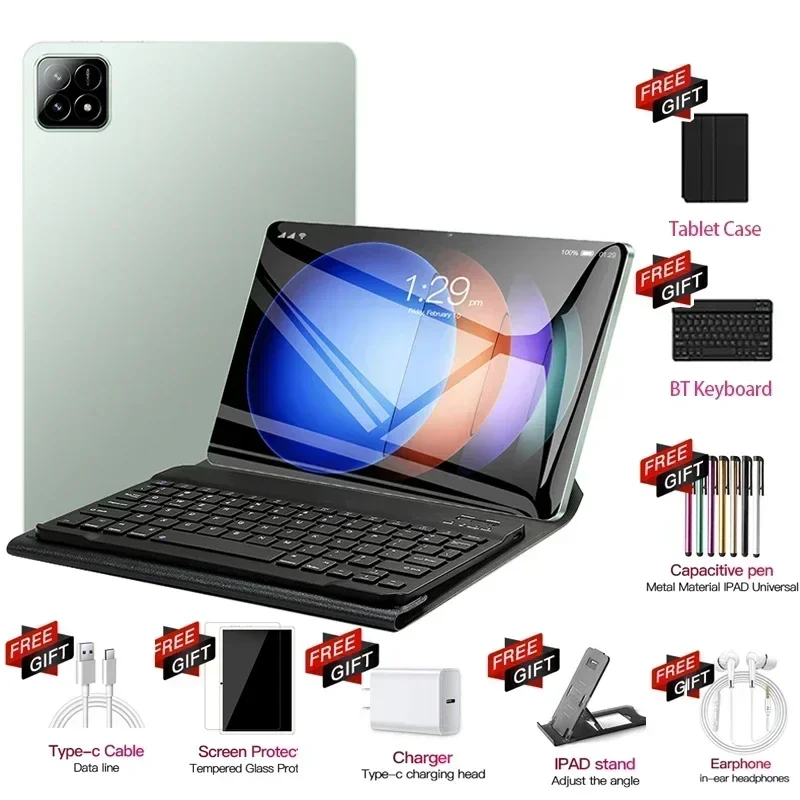 thumbnail image 1 of Tableta Pad 6S Pro Snapdragon888 Android 14 original de 2024, 11 pulgadas, HD 4K, 16 GB + 1 T, 20000 mAh, 5G, doble SIM, Bluetooth, WiFi, GPS, 1 of 5