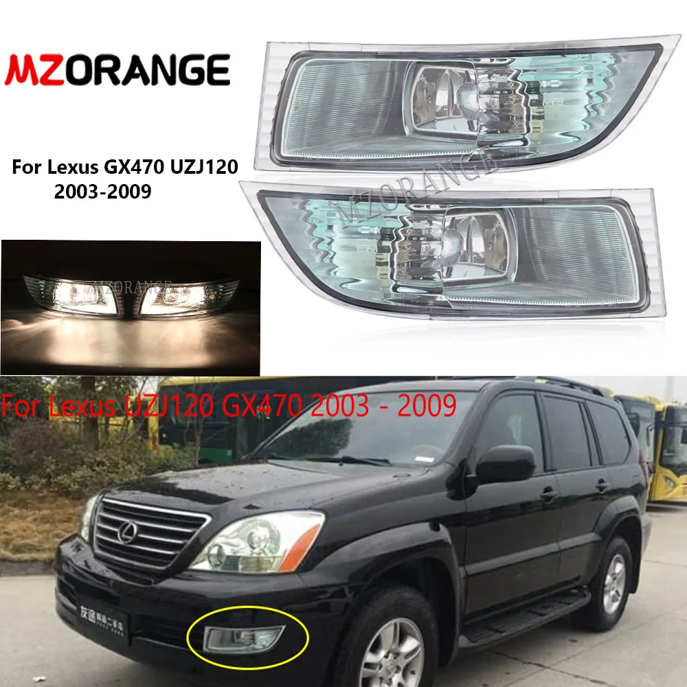 2p Fit Lexus GX470 2003-09 Auto Front Bumper LH&RH Fog Lamps Lights Belt Bulbs 2p Fit Lexus GX470 2003-09 Auto Front Bumper LH&RH Fog Lamps Lights Belt Bulbs