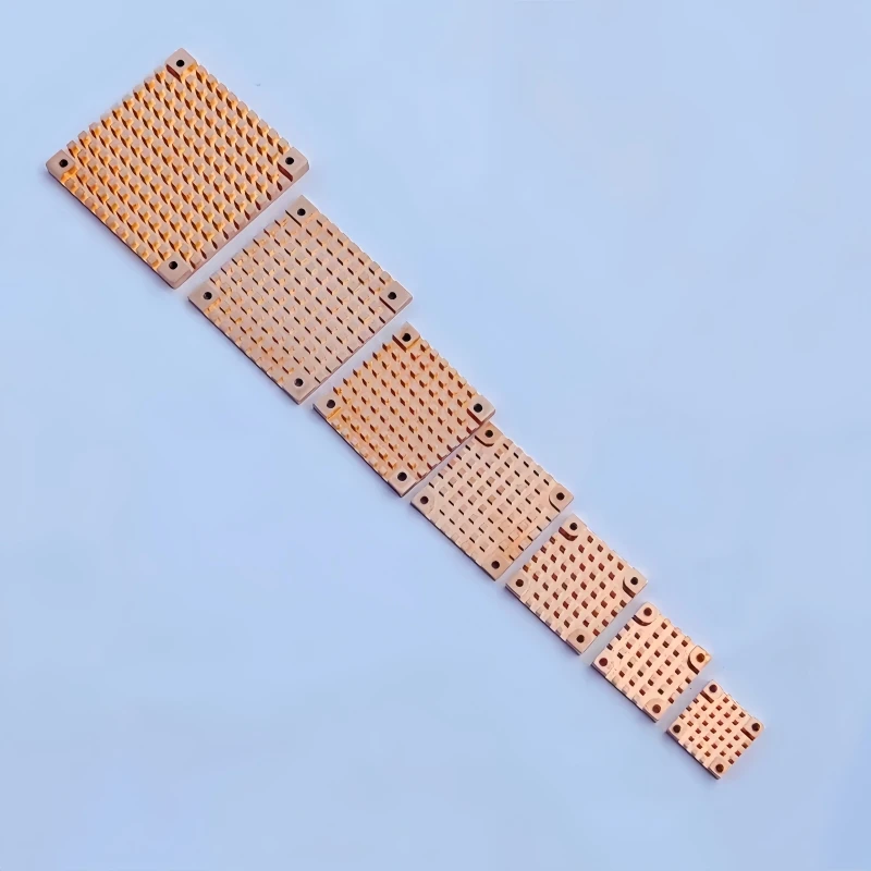 순수 구리 히트싱크 DIY 방열판 냉각기 전자 부품 모스 CPU 칩 열 방출 설치 가능한 팬