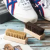 Shoe cleaning brush set, 3 pieces - soft brush, medium universal brush and hard brush - Premium sneaker brush, three different h 4