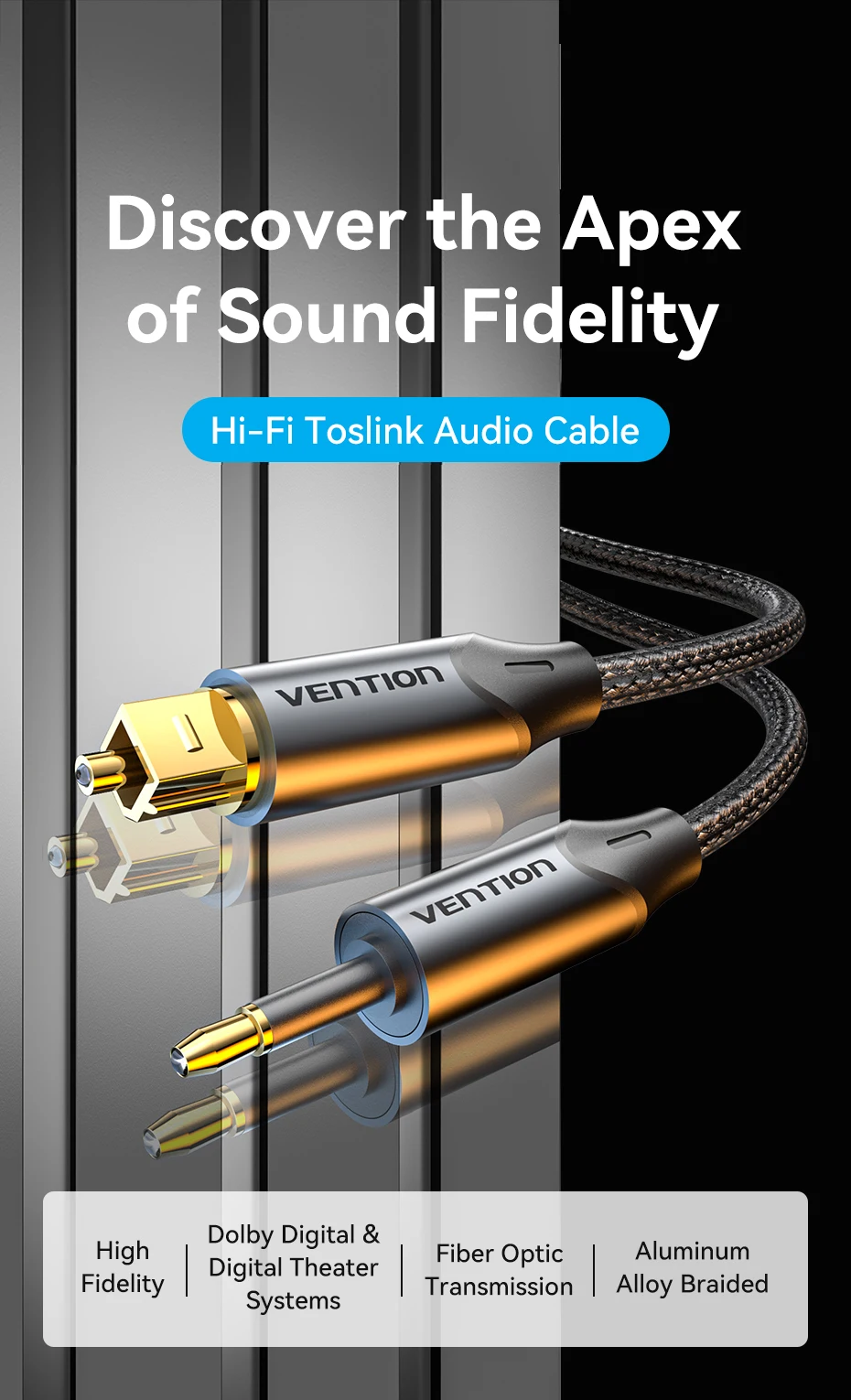 Vention Toslink Cable Overview