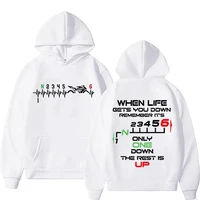 New 1N23456 Motorcycle Gear Biker Heartbeat Hoodies For Women Men Autumn And Winter Casual Sports Ladies Hoodie Tops - Image 2