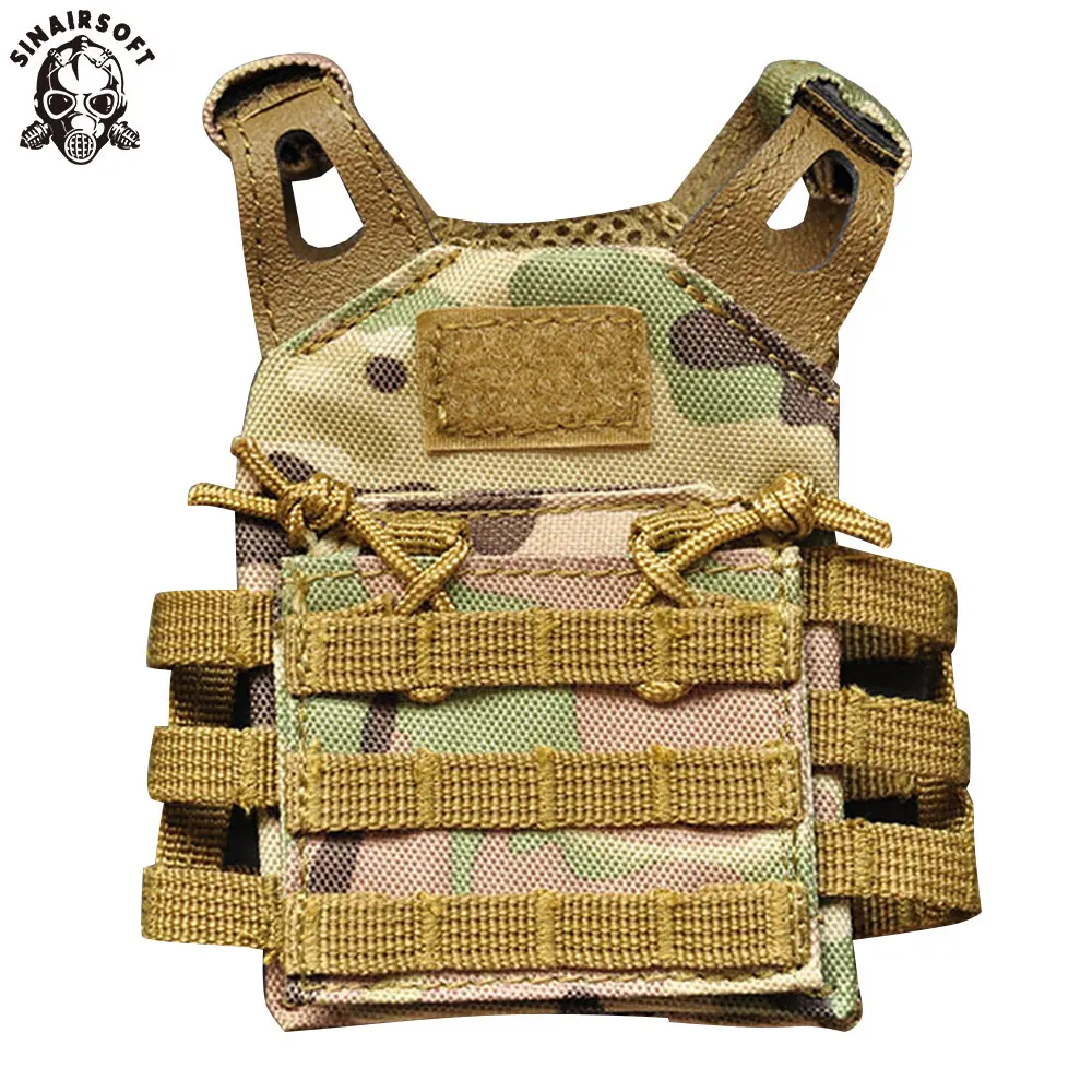 SINAIRSOFT Tactical Premium Beer Military Molle Mini Miniature Hunting Vests Beverage Cooler Adjustable Shoulder Straps Vest