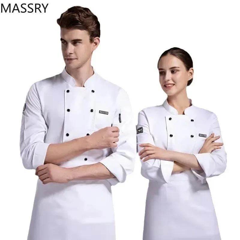 

Breathable Mesh Chef Uniform Hotel Restaurant Canteen Kitchen Long-sleeved for Men and Women Ideal