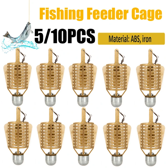 Bait Cage Fishing Trap Basket Feeder Holder  Fishing Tackle Feeder Cage  Round - Fishing Tools - Aliexpress