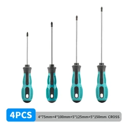 4 - Piece Insulated Screwdriver Set - Multipurpose Security Repair Hand Tools (CROSS SET)