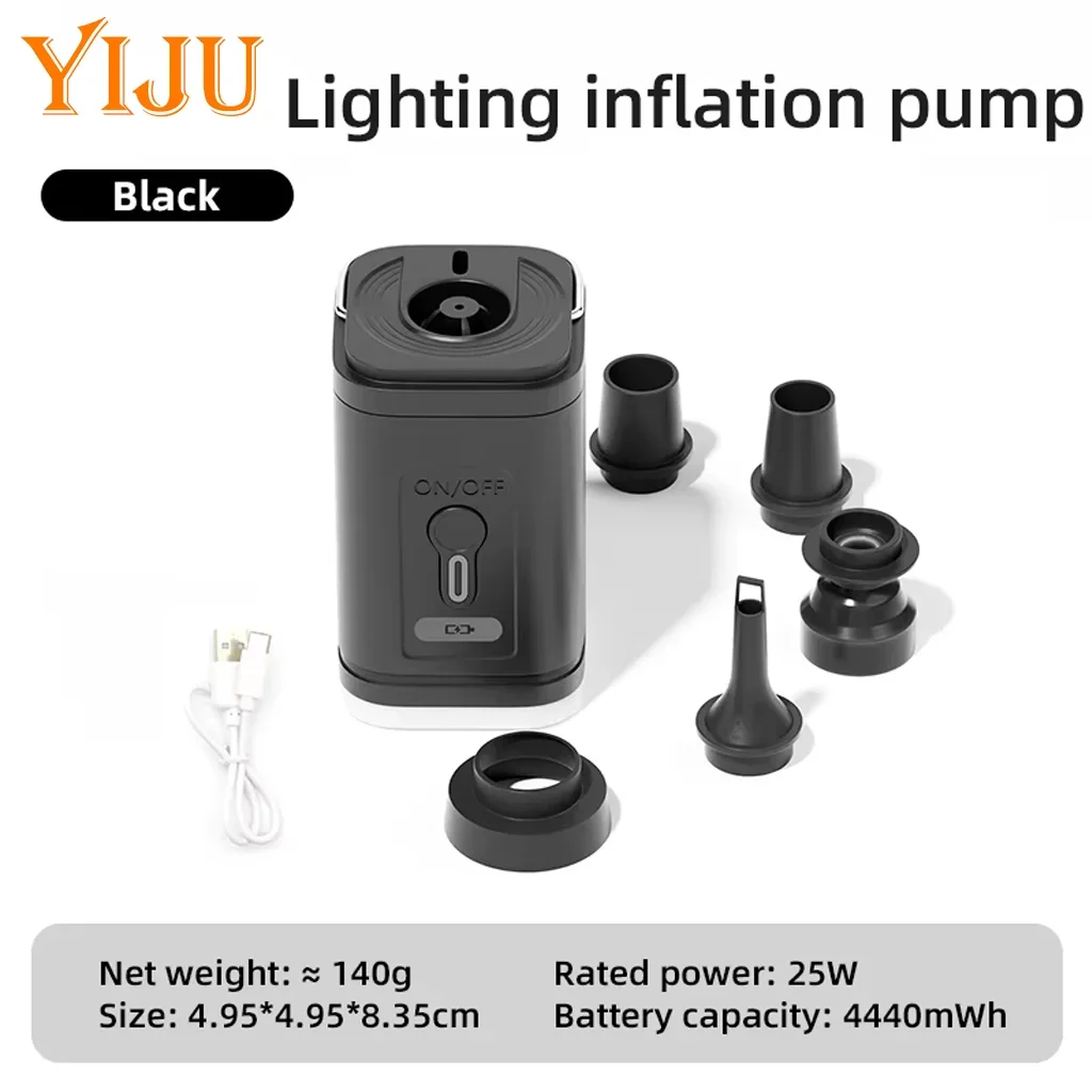 YIJU Cordless Electric Pump for Vacuum Storage Bags Portable Universial Travel Air Pump for Compression Clothe, Blanket, Luggage