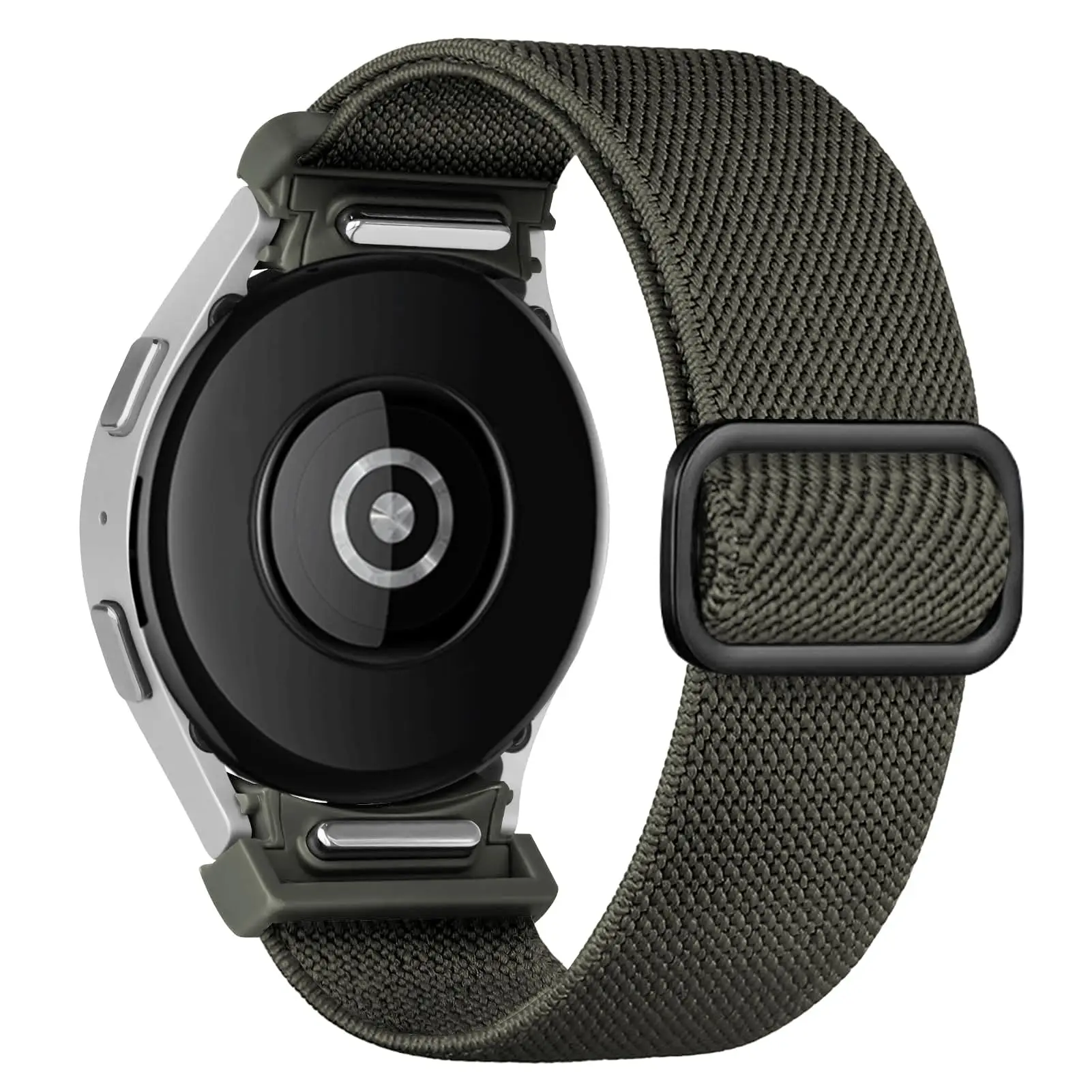 Elastic Nylon Loop Bracelet - Smartwatch Band, No Gaps, Multiple Sizes