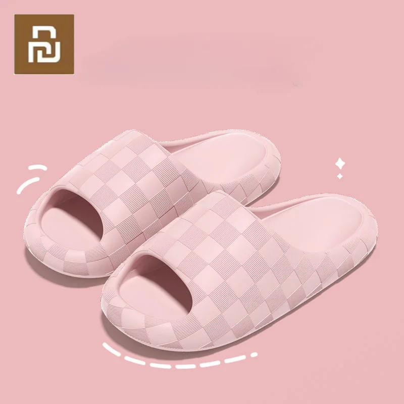 

Домашние тапочки Xiaomi Bityou на толстой платформе для ванной, женские тапочки, модные домашние сандалии из ЭВА на мягкой подошве, Нескользящие мужские сандалии с плоской подошвой