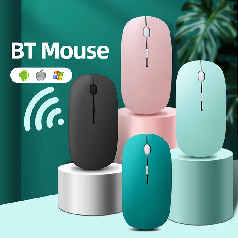Bluetooth Wireless Mouse Replaceable Battery Mouse For Computer Laptop PC Macbook Air Gaming Mouse Gamer 2.4GHz 800/1200/1600DPI
