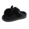 Women'S Winter Plush Rabbit Ear Indoor Cotton Mop Thick Soft Sole Slides Men Women Indoor Floor Flat Home Non-Slip Shoes 3