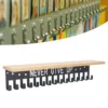 20 Hooks Award Trophy Display Shelf Multifunctional Clothes Hat Hook Bamboo Iron Storage Rack 1