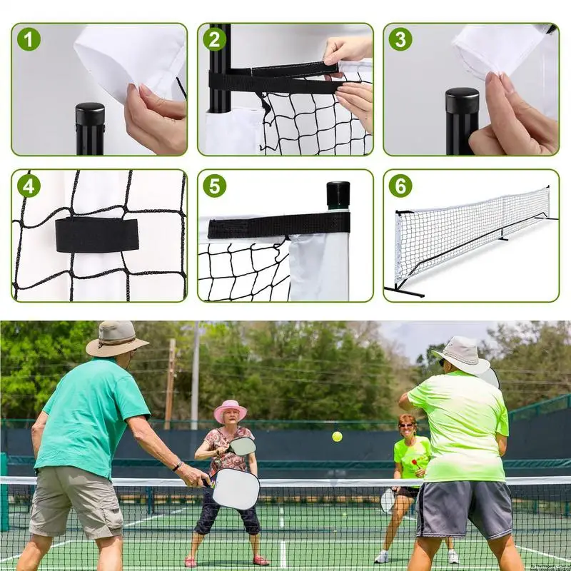 Pickle Ball Replacement Net Outdoor Replacement Pickle Ball Net Portable Sports Practice Accessories For Fitness Volleyball