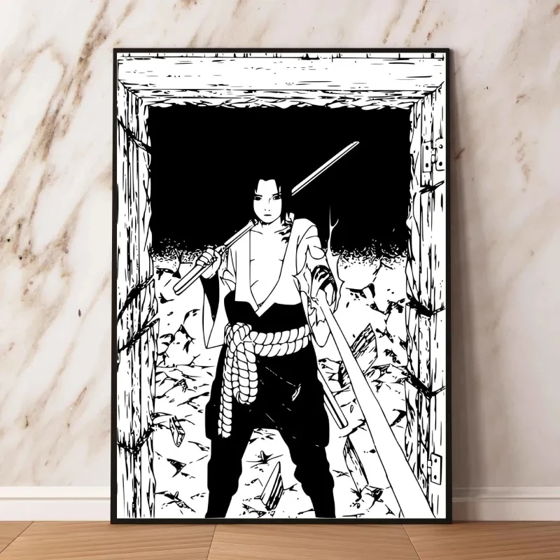 Print On Canvas NARUTO uchiha sasuke Modular Painting Children's Bedroom  Decor Decoration Paintings Cartoon Character Picture - AliExpress